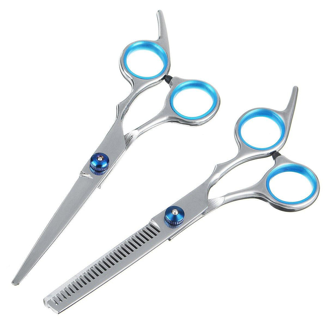 10PCS Barber Hair Cutting Thinning Scissors Shears Set Salon Hair Trimmer Pro Hairdressing Tool - MRSLM