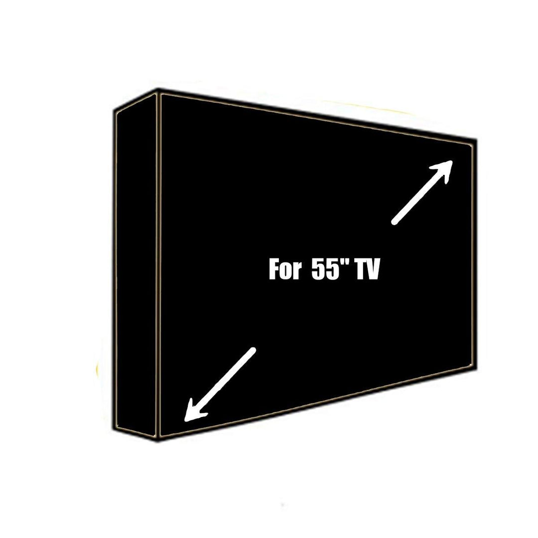 Outdoor Waterproof TV Cover Black Television Protector For 32'' to 70'' LCD LED - MRSLM