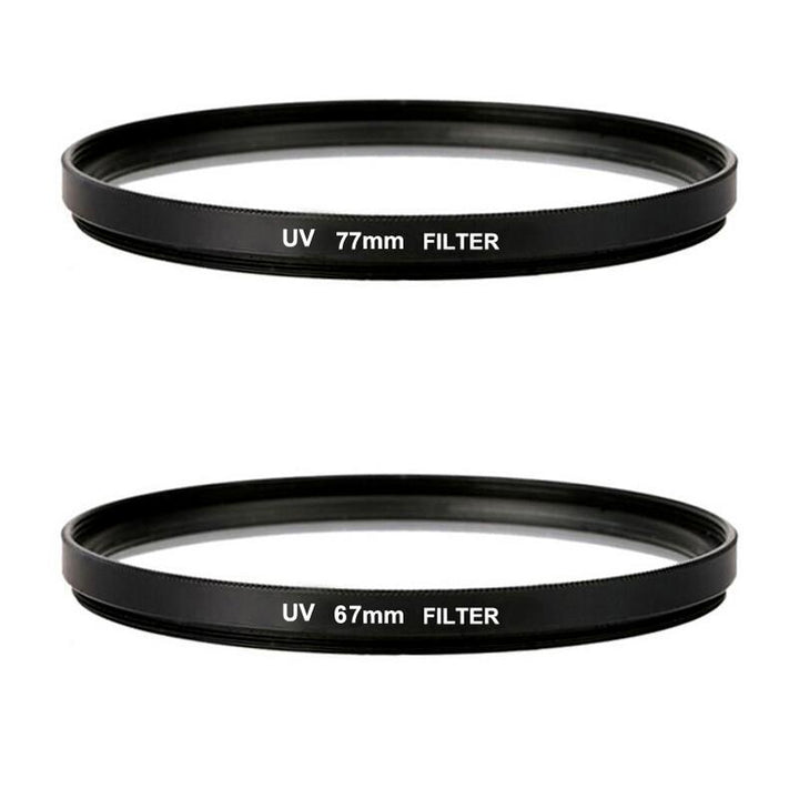 UV Ultra Violet Filter Lens Protector 52mm 55mm 58mm 62mm 67mm 72mm 77mm 82mm For Camera Canon Nikon (77mm) - MRSLM