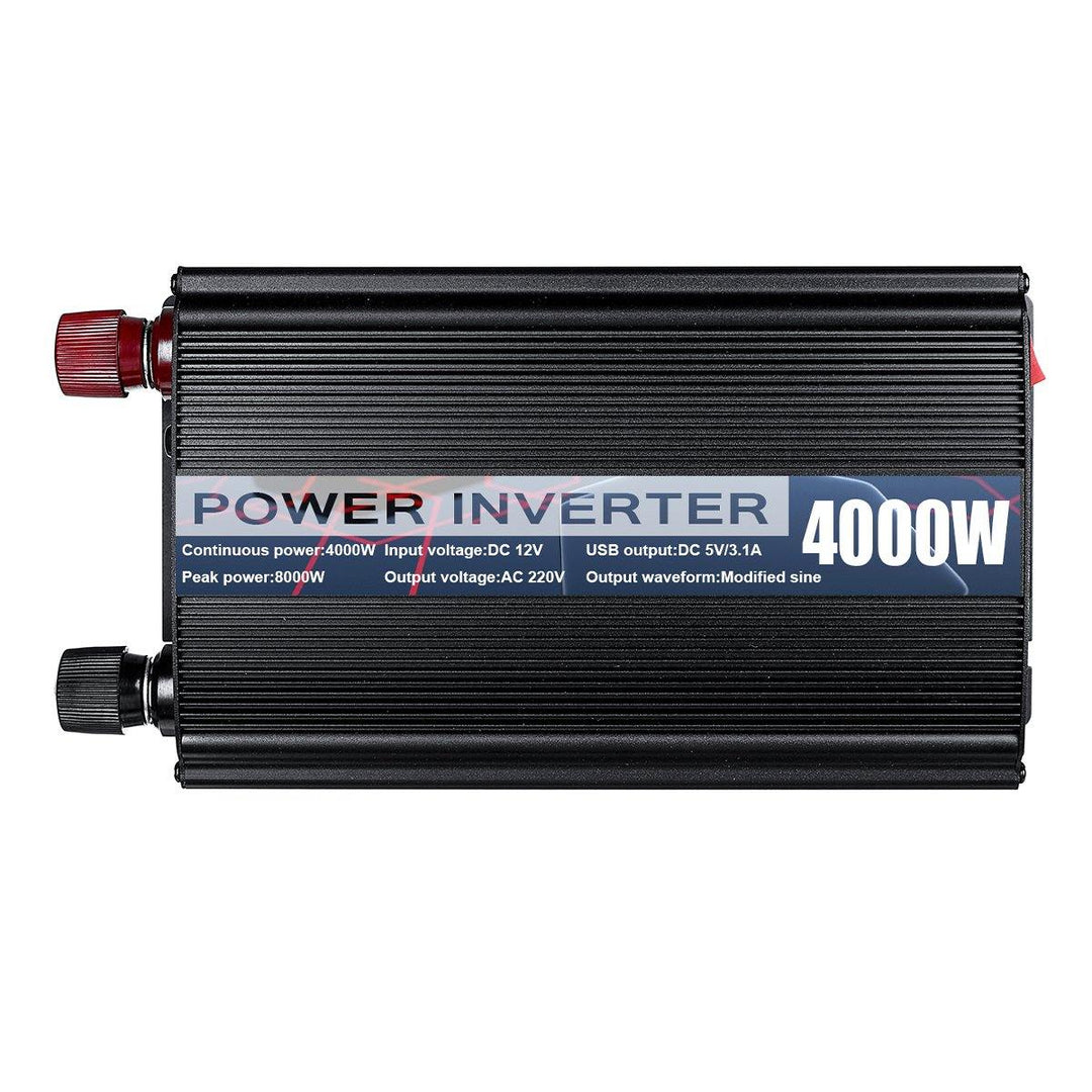 4000Peak Power Inverter DC12V To AC220V Power Converter Car USB Charger Inverter Modified Sine Wave - MRSLM