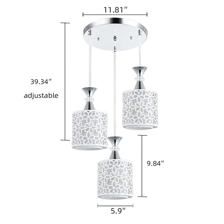 Modern Flower Petal Ceiling Light LED Pendant Lamp Dining Chandelier Room Decor - MRSLM