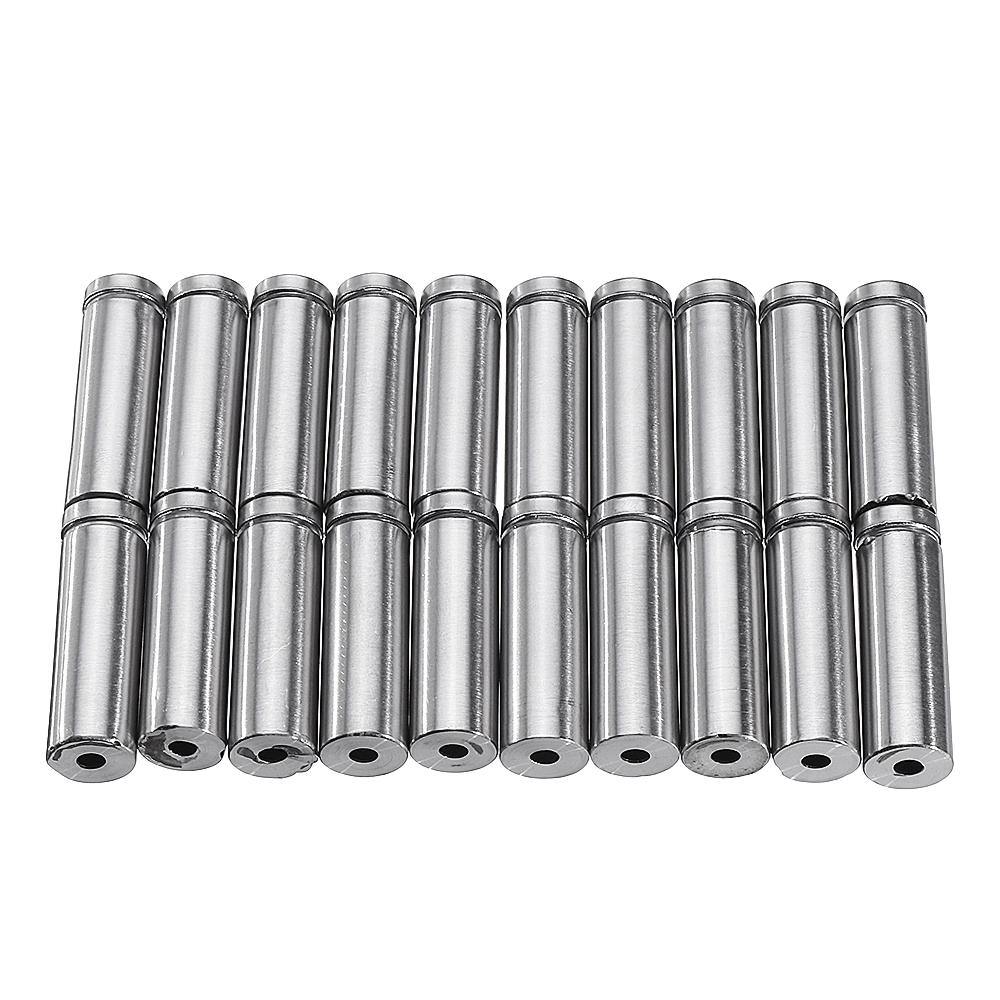 20Pcs/Set 16mm Stainless Steel Advertisement Nails Stone Wall Mount Glass Sign Standoff Bolt Pin Fixing Screw Kits for Artwork Sign Displaying - MRSLM