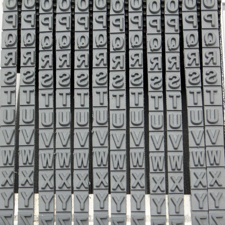 12 Digit Rubber Rolling Stamp English Alphabet Letter Number Symbol Rolling Wheel Stationery DIY - MRSLM