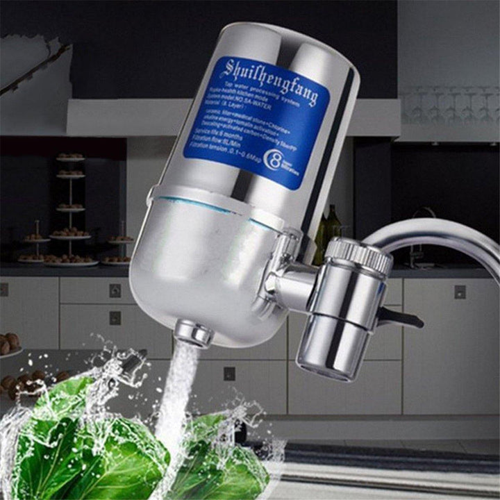 8 Layer Ceramic Filter Water Cleaner Purifier Cartridge Activated Carbon Kitchen Faucet Tap - MRSLM