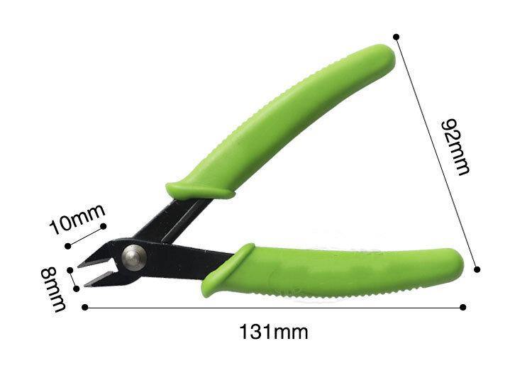Nylon Mouth Flat Nose Pliers Handmade Jewelry Tools Spring Shears Thin Chain Hook Pliers Hand-cut Green Paint Shears Flat Shears Flush Pliers Mini Pliers - MRSLM