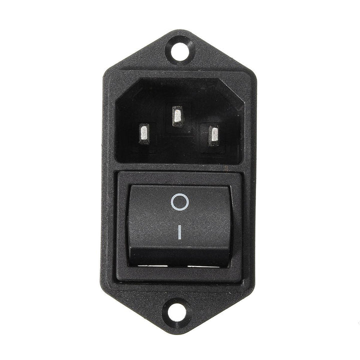 1pcs 10A 250V 3Pin IEC320 C14 Inlet Module Plug Fuse With Switch Male Power Socket - MRSLM