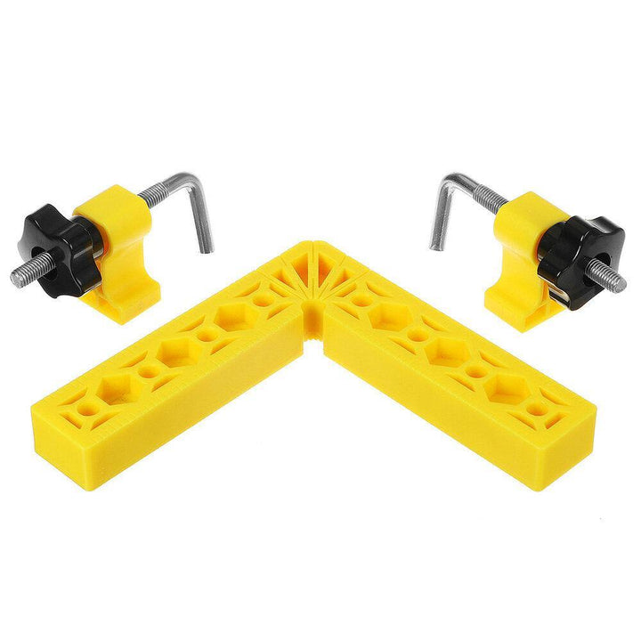 Drillpro 2 Set ABS 150x150mm Woodworking Clamp L-Shaped Precision Clamping Squares Auxiliary Fixture Splicing Board Fixed Clip Woodworking Tools 2021 New - MRSLM