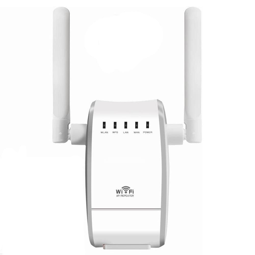 DHMXDC Wireless-N 300Mbps WiFi Range Extender Wireless Router Repeater AP WPS Mini Dual External Antennas Wireless Booster Signal Wireless Access Point - MRSLM