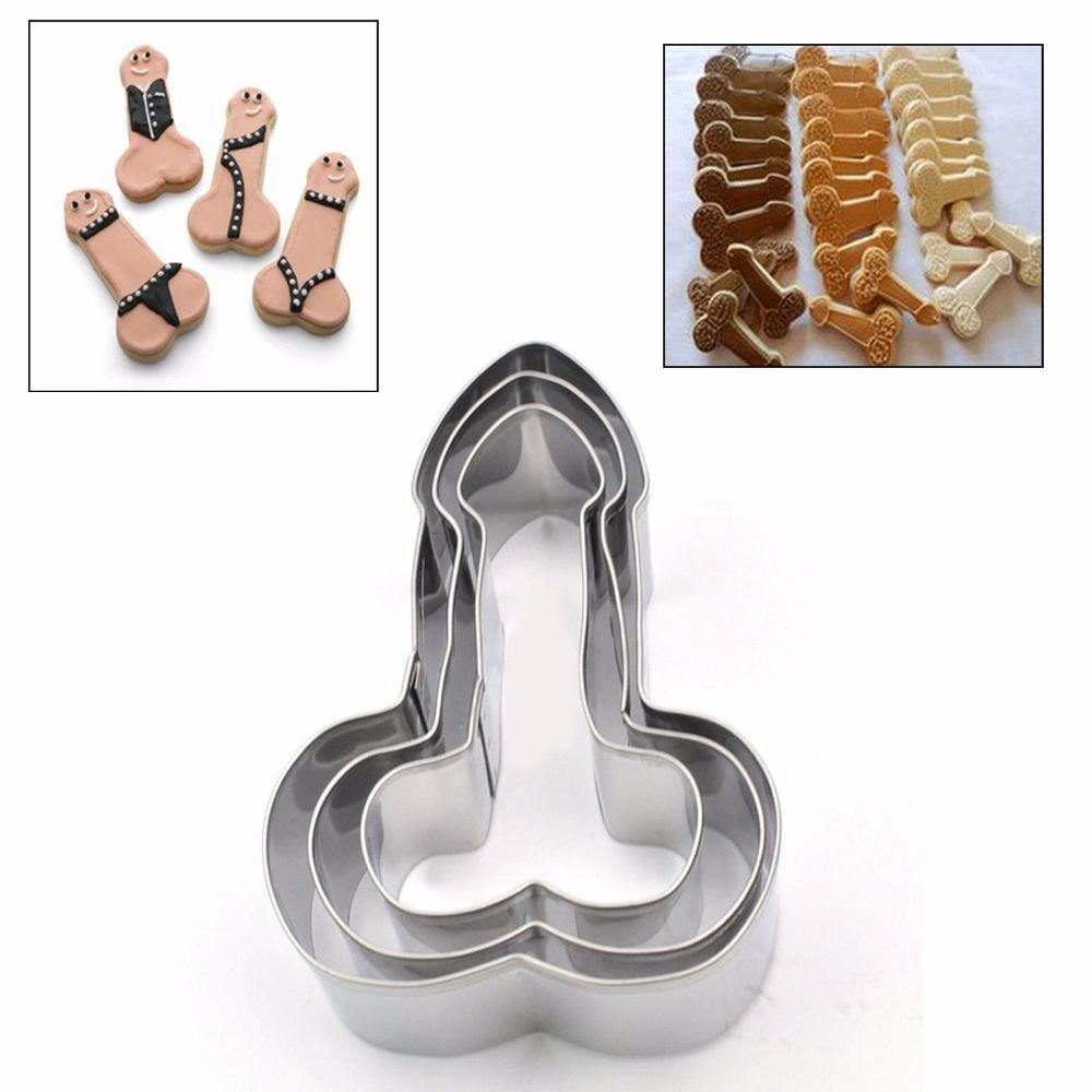 Honana Stainless Steel Willy Penis Cookie Cutter Baking Mold Biscuit Fondant Cake Mould Decorations - MRSLM
