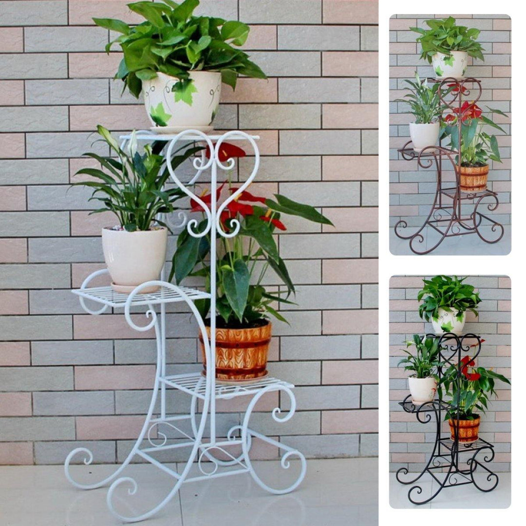 3 Tier Garden Planter Stand Flower Pot Plant Display Shelf Balcony Home Decorations - MRSLM