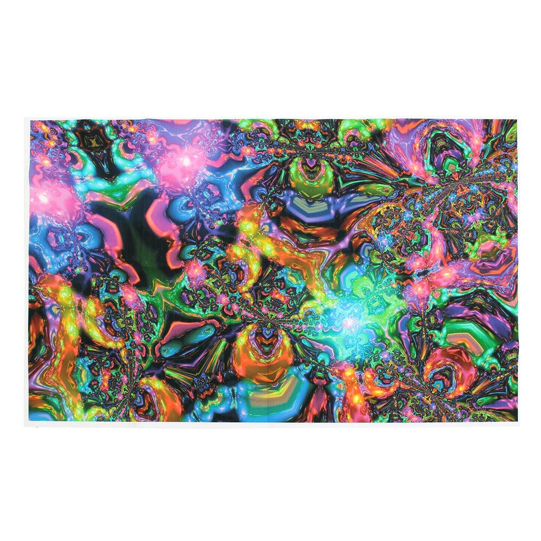100cmx60cm Psychedelic Trippy Art Silk Cloth Poster Photo Fabric Home Decor - MRSLM