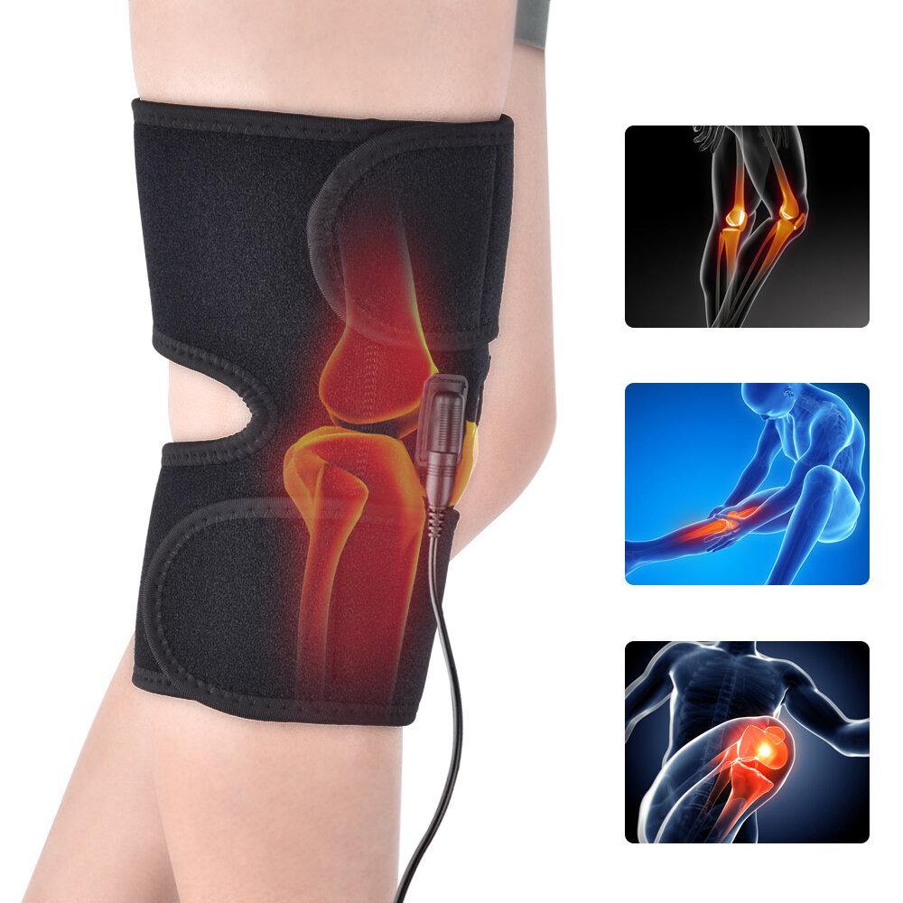 Knee Heating Pads Brace Support Pads Thermal Heat Therapy Wrap Knee Massager for Cramps Arthritis Pain Relief Health Care - MRSLM