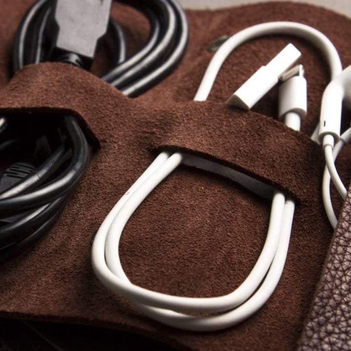 Brown Leather Cord Wrap - MRSLM