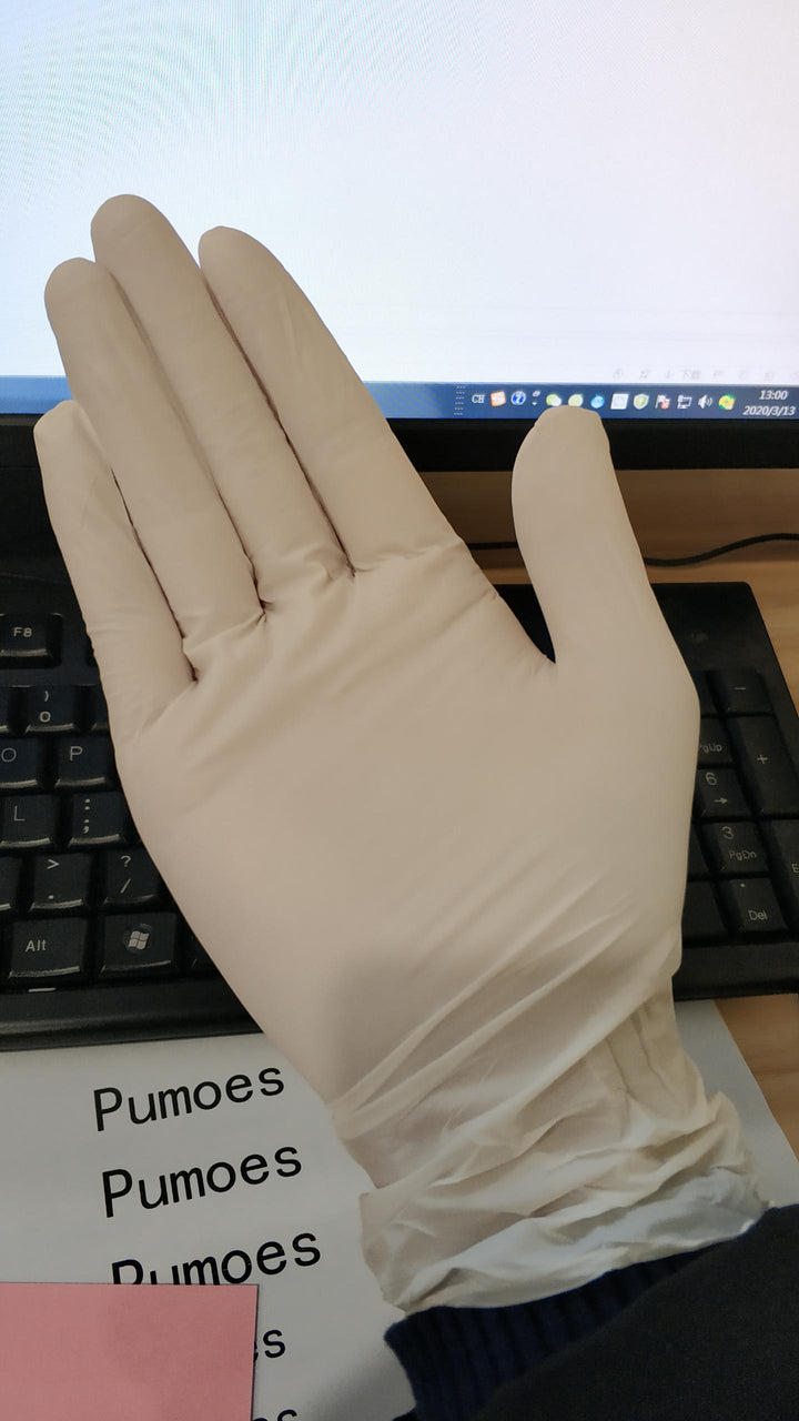 100PCS White Gloves Nitrile Dishwashing Kitchen Anti-epidemic Beauty Gloves Left And Right-hand - MRSLM