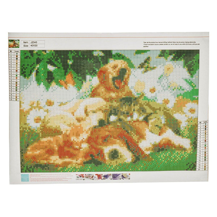 Full Drill Dog Cat 5D Diamond Paintings Embroidery DIY Cross Stitch Kit Art Tool Pug - MRSLM