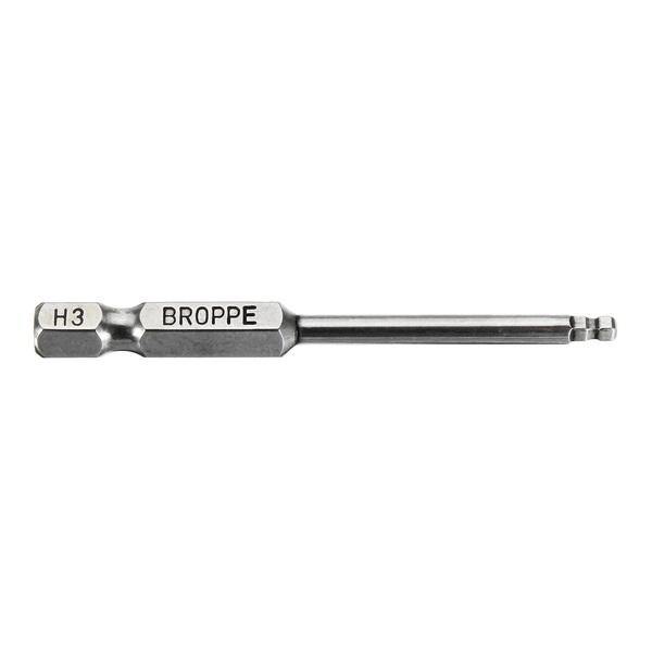 Broppe 7pcs 2/2.5/3/4/5/6/8mm 65mm Magnetic Ball Screwdriver Bits 1/4 Inch Hex Shank Screwdriver Bit - MRSLM