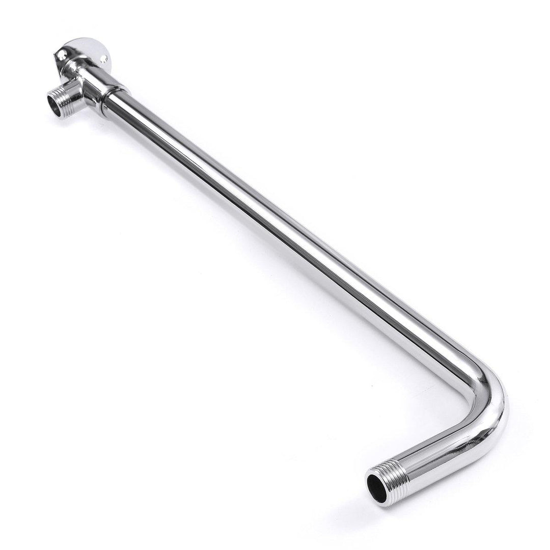 475mm Long Shower Arm Bottom Entry Wall Mounted Shower Head Extension With Copper Base - MRSLM