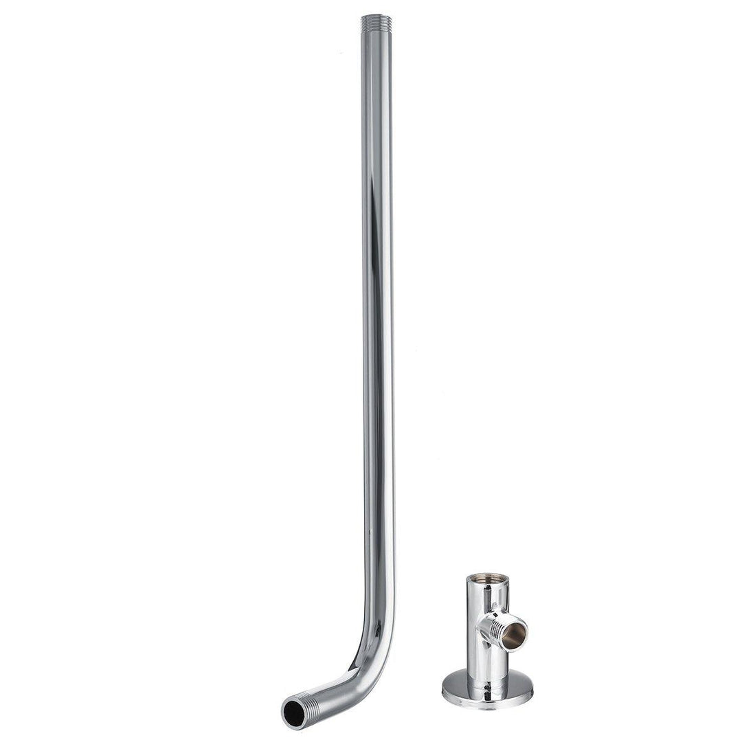 49cm Stainless Steel Wall Shower Head Extension Pipe Long Arm Mounted Bathroom - MRSLM
