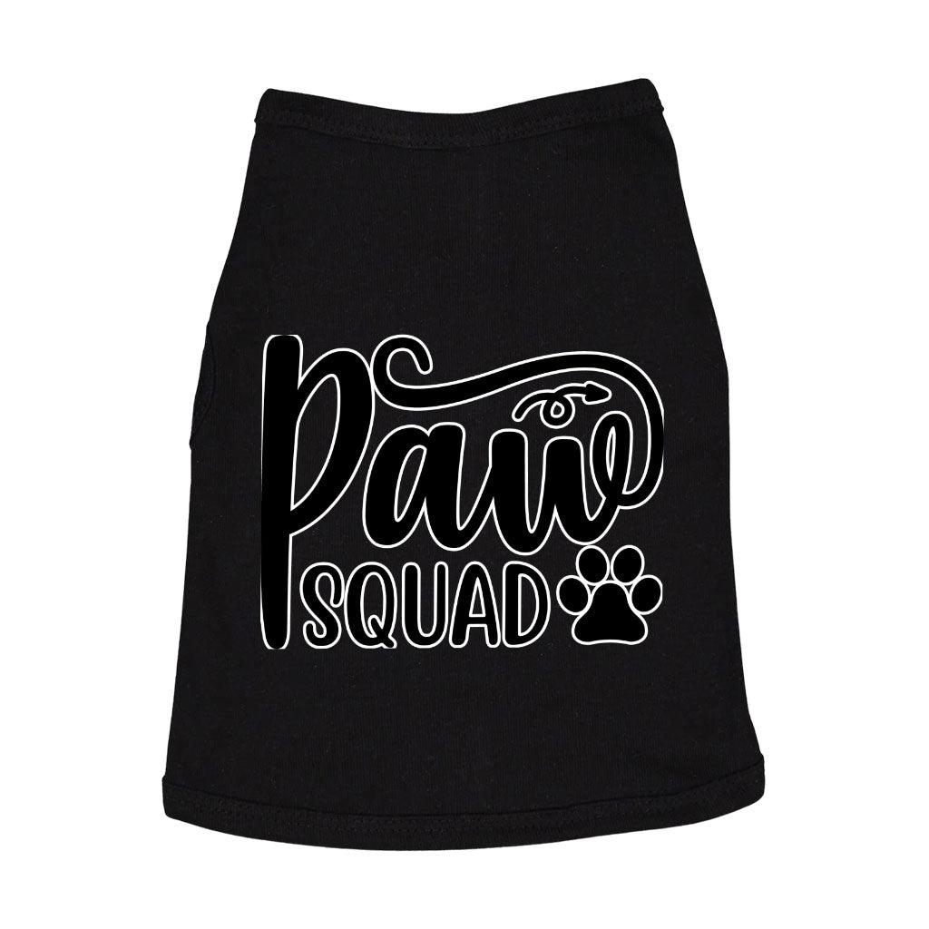 Paw Squad Dog Sleeveless Shirt - Graphic Dog Shirt - Unique Dog Clothing - MRSLM