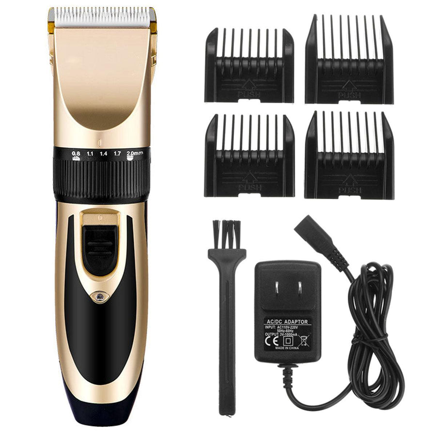 Y.F.M® Rechargeable Men Electric Hair Clipper Trimmer Beard Shaver 110-240V Haircut Ceramic Blade - MRSLM