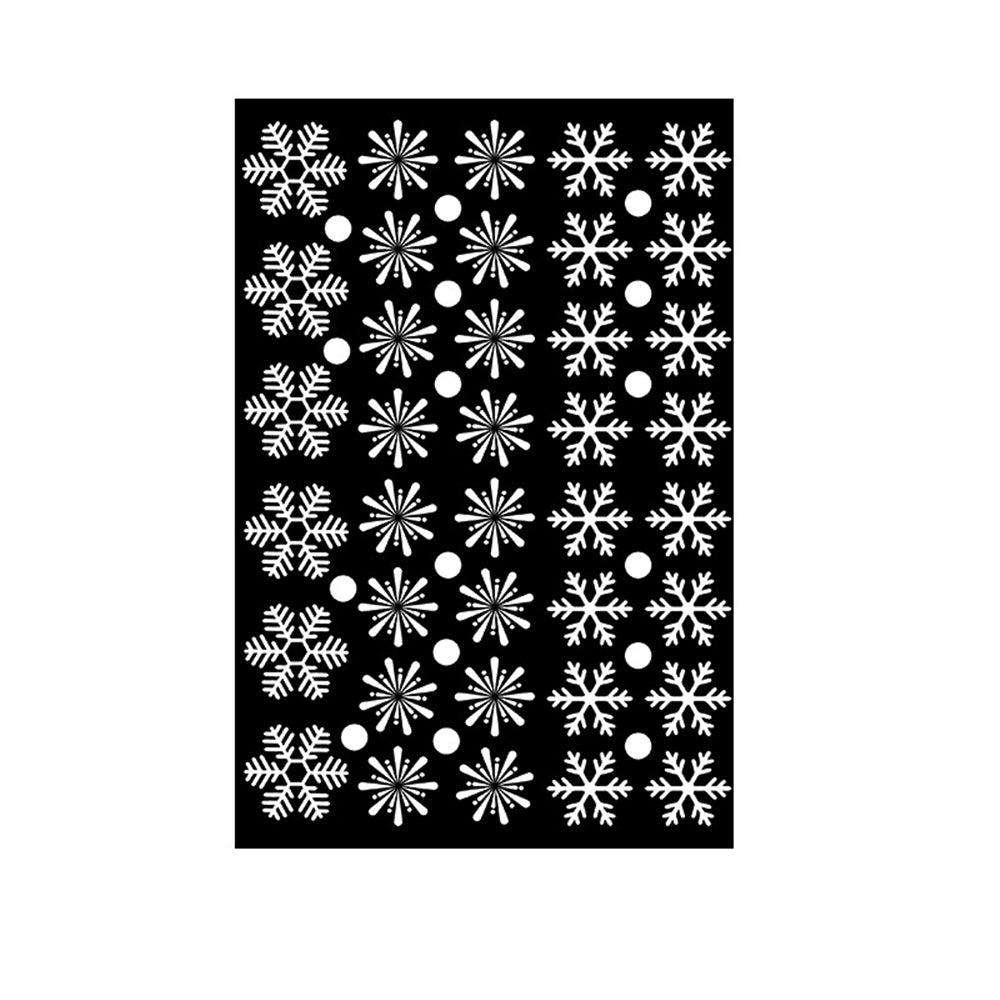 Christmas Snowflake Wall Stickers Removable PVC Static Sticker Room Wall Decals for Home Office Glass Decoration - MRSLM