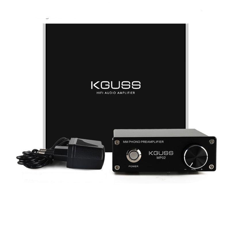 KGUSS MP02 LP Vinyl Record Turntable Player PHONO Preamplifier Amplifier Support RCA GND - MRSLM