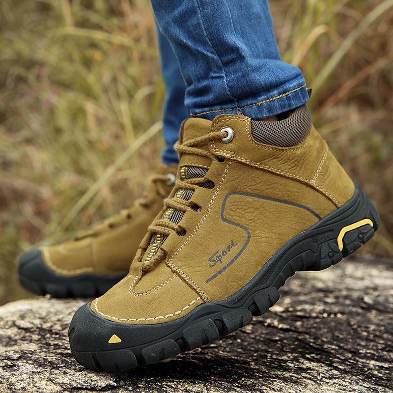 Men's Winter Plus Size Plus Velvet Warm Outdoor Shoes - MRSLM