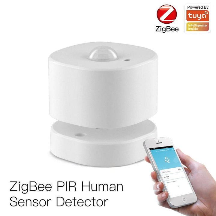 MoesHouse ZB PIR Motion Sensor Human Sensor Detector Intelligent Linkage Smart Home Alarm System Smart Life Tuya App Control - MRSLM