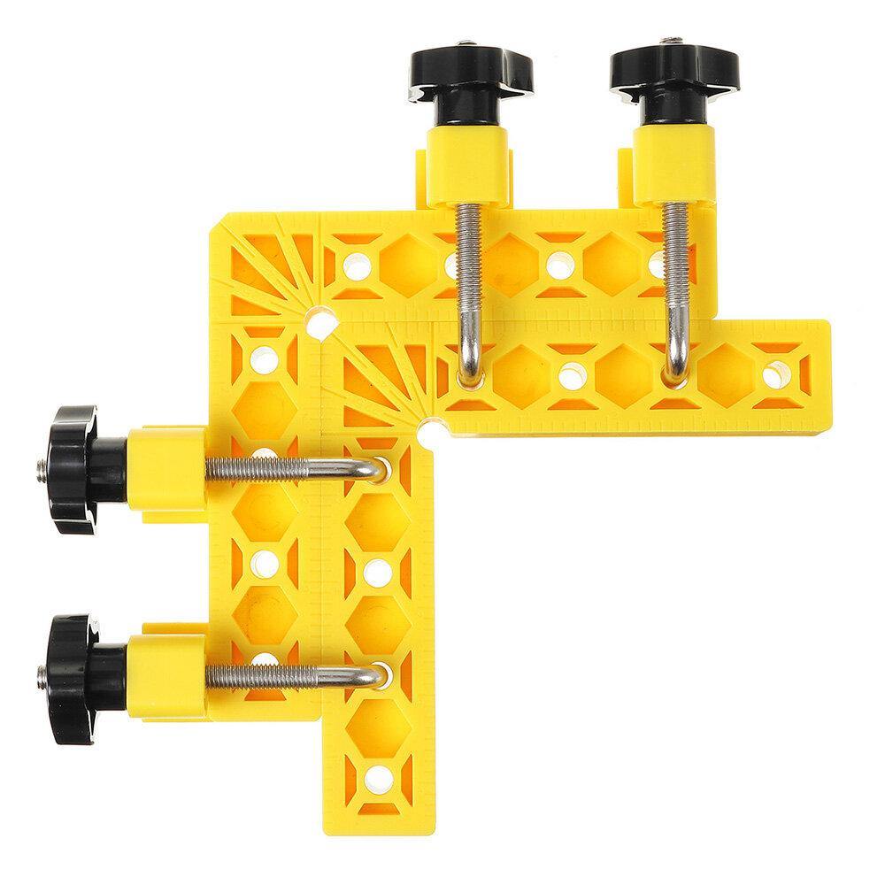 Drillpro 2 Set ABS 150x150mm Woodworking Clamp L-Shaped Precision Clamping Squares Auxiliary Fixture Splicing Board Fixed Clip Woodworking Tools 2021 New - MRSLM