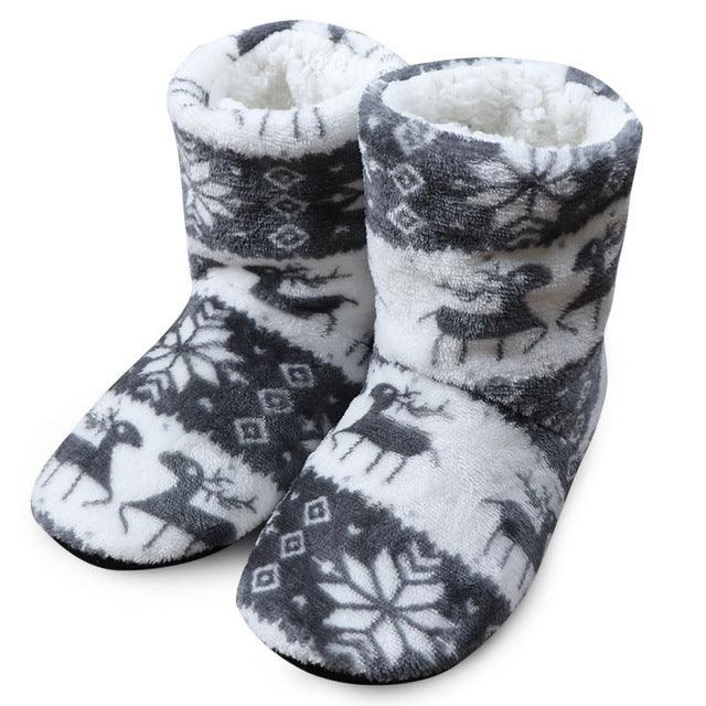 Winter Fur Slippers For Women Warm Shoes Slipper Christmas - MRSLM