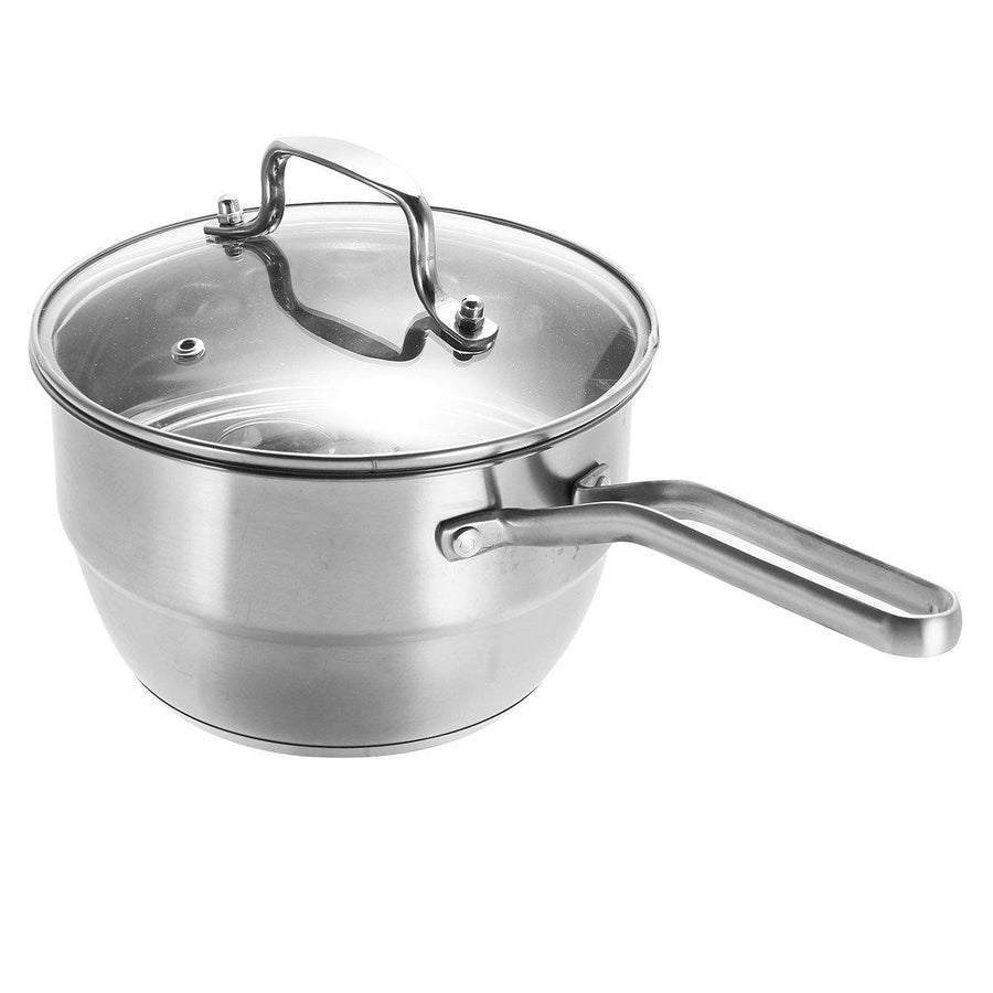 18cm Stainless Steel Steamer Induction Compatible Steamer Rack Milk Pot Cookware - MRSLM