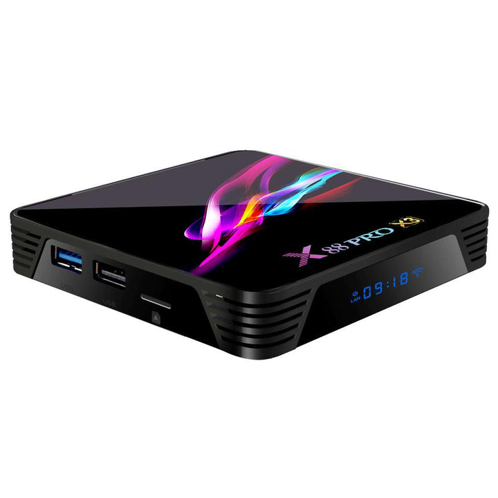 X88 PRO X3 Amlogic S905X3 4GB RAM 32GB ROM 5G WIFI bluetooth 4.1 8K Android 9.0 TV Box - MRSLM