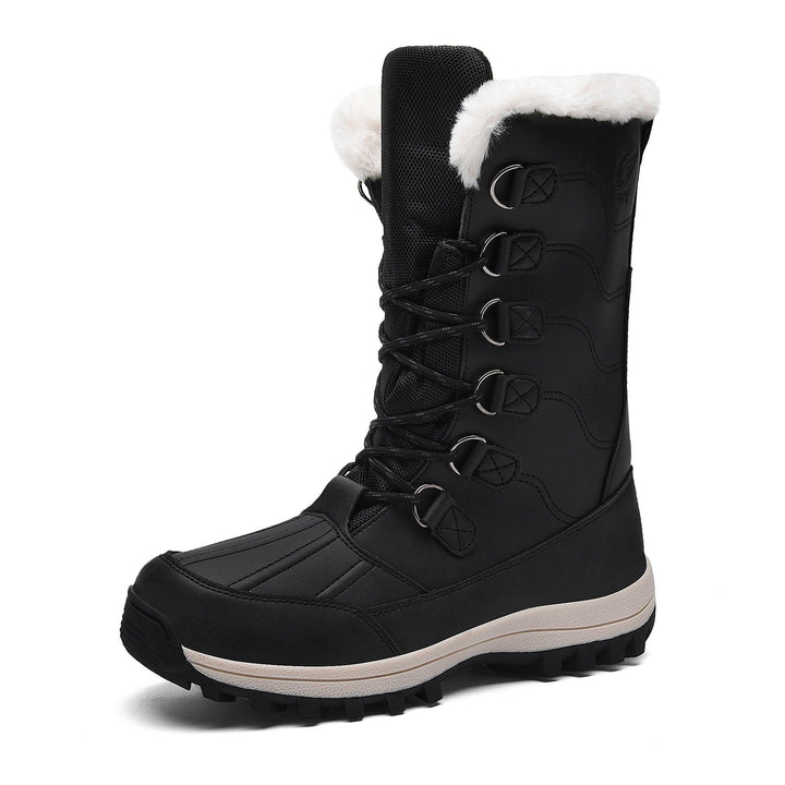 Long Tube Cotton Snow Boots Plus Velvet Outdoor Warm And Non-slip - MRSLM