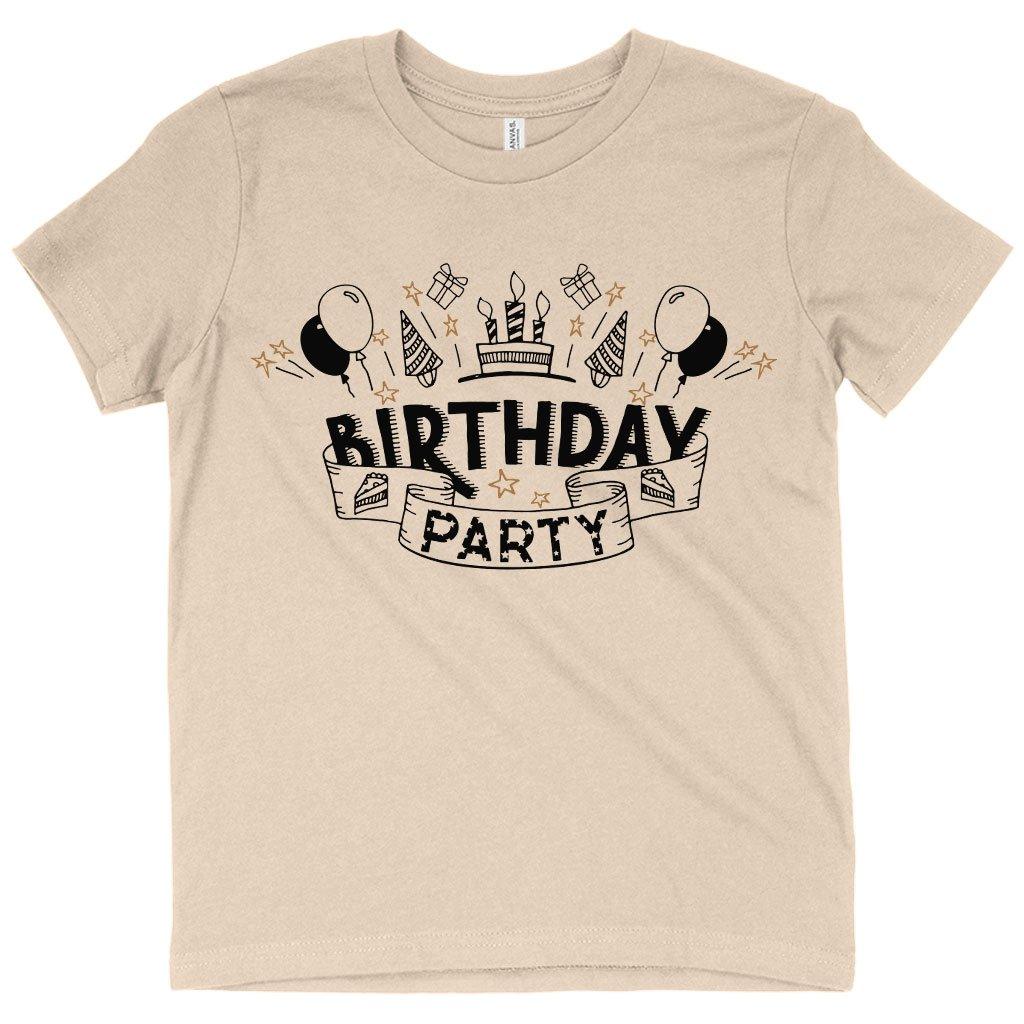 Kids' Birthday Party T-Shirt - Birthday Celebration T-Shirts - MRSLM