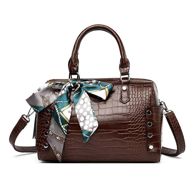 European And American Retro Handbag Pattern Silk Scarf Female Bag - MRSLM
