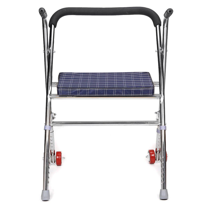 Folding Adult Walker Stainless Steel Walking Frame Elderly Medical Mobility Aid - MRSLM