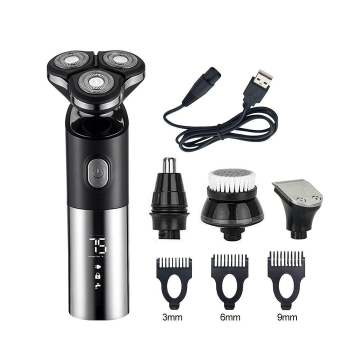 Professional Men's Rechargeable Electric Hair Shaver Multifunctional 4 In 1 Shaver Razor - MRSLM