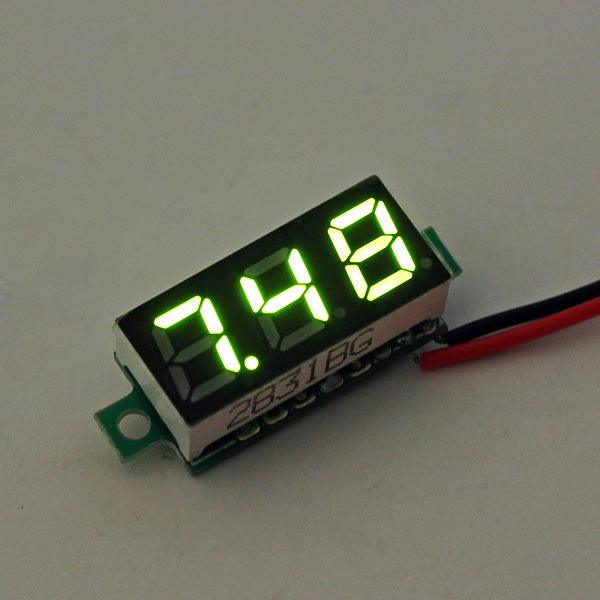10Pcs Geekcreit® Green 0.28 Inch 2.6V-30V Mini Digital Volt Meter Voltage Tester Voltmeter - MRSLM