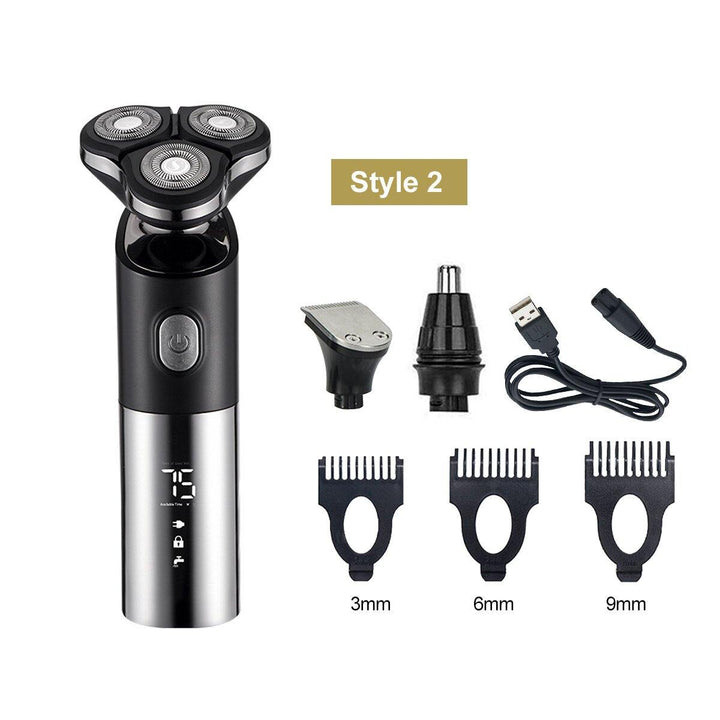 Professional Men's Rechargeable Electric Hair Shaver Multifunctional 4 In 1 Shaver Razor - MRSLM