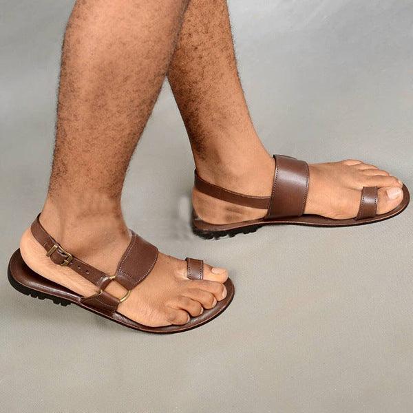 Flat Bottom Square Toe Front And Rear Empty Casual All-match Men's Single Shoe Sandals - MRSLM