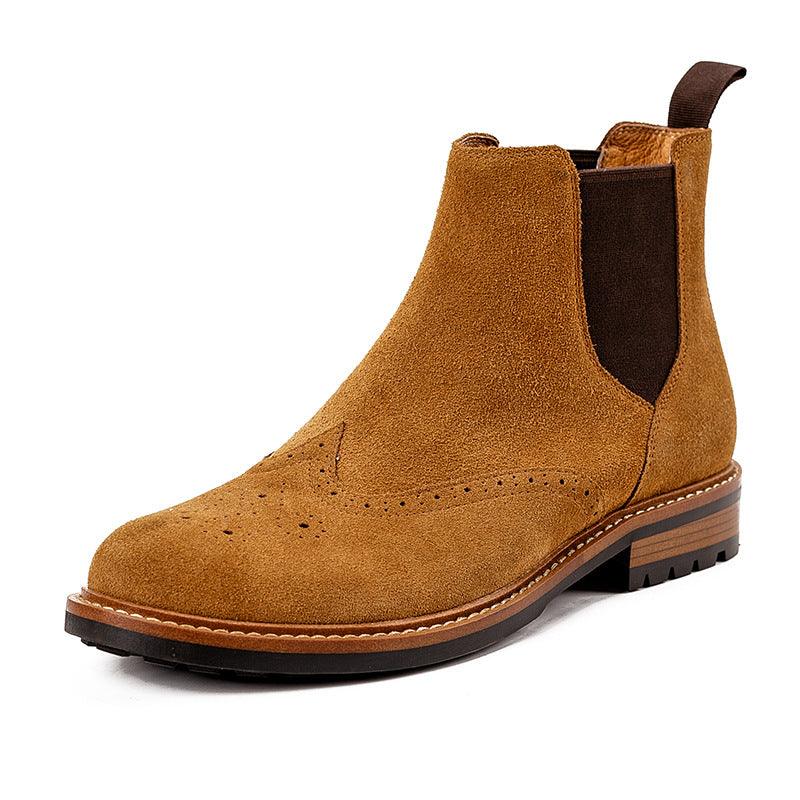 Men's handmade leather Chelsea ankle boots, view 2 - MRSLM