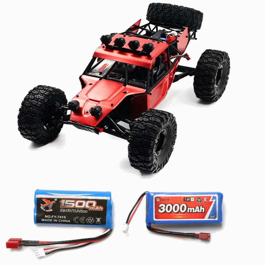 Feiyue FY03H with Two Battery 1500+3000mAh 1/12 2.4G 4WD Brushless RC Car Metal Body Shell Truck RTR Toy - MRSLM