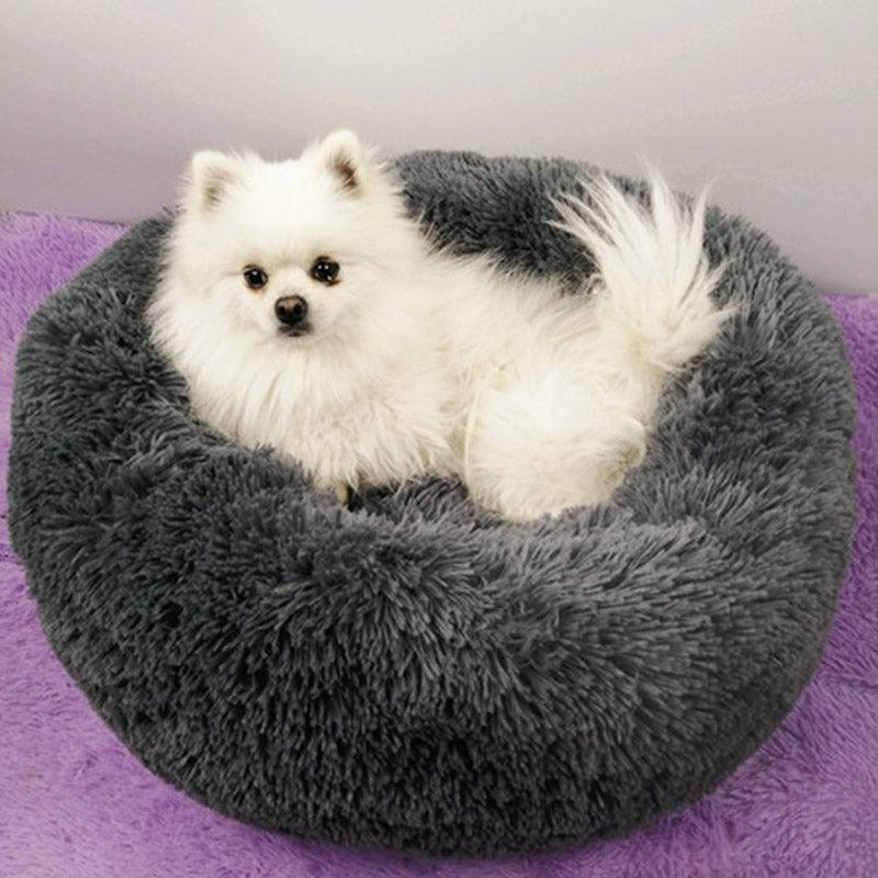 40-100cm Pet Supplies Kennel Round Plush Pet Nest Padded Soft Warm For Cat Bed Mat Pad - MRSLM