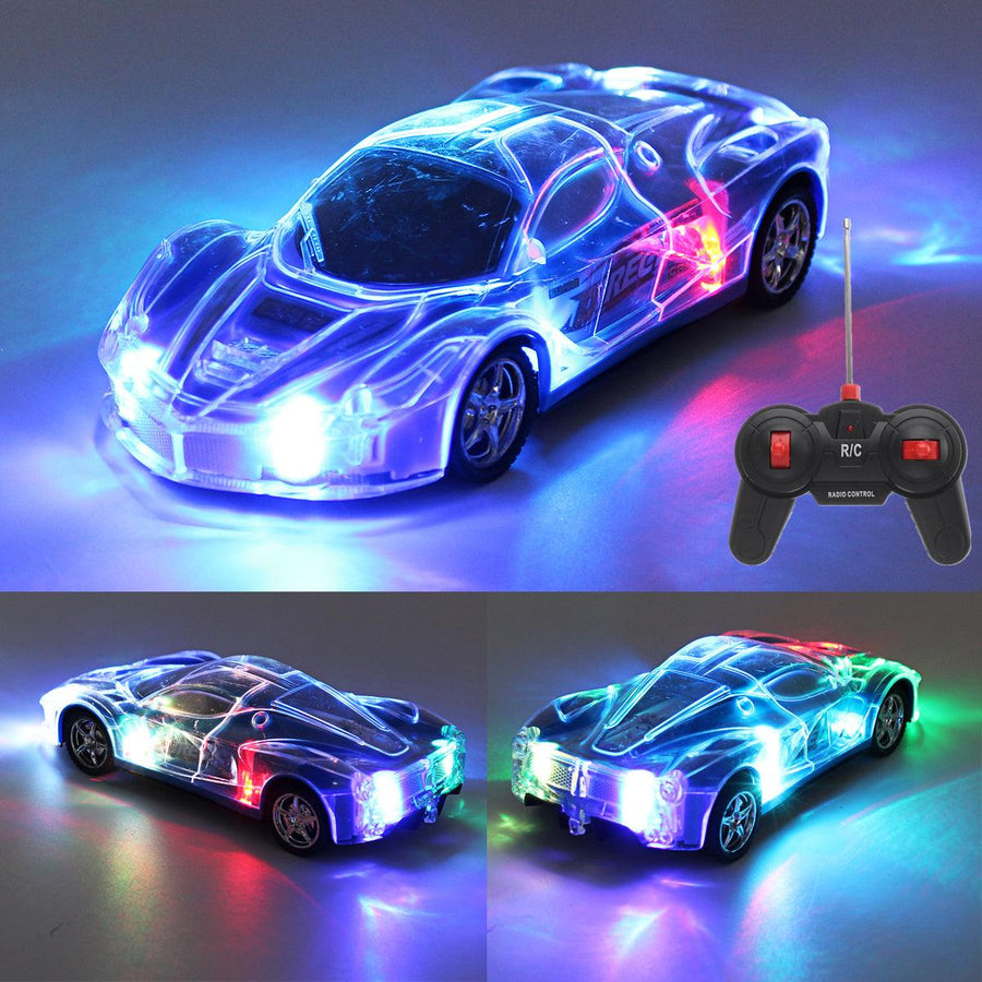 2403A 1/24 RC Remote Control Roadster Sports Auto Light Up Play Vehicles with 3D Light for Kids Boys Girls - MRSLM