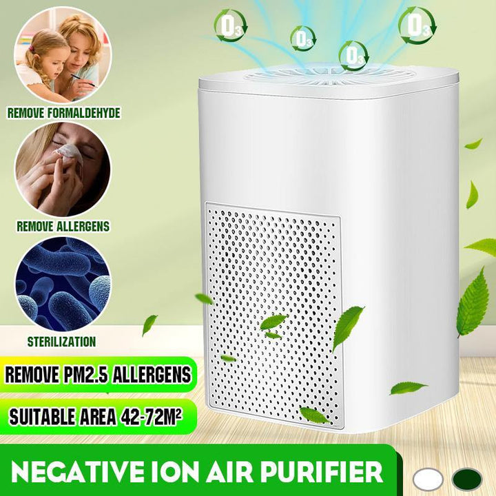 5W Portable USB Negative Ion Air Purifier Low Noise Removal of Formaldehyde PM2.5 for Home Office Car - MRSLM