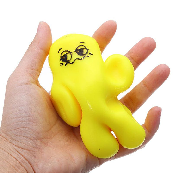Cute Squeeze Man Squishy Stretchy Doll 10cm Stress Reliever Decompress Gift Decor Toy - MRSLM