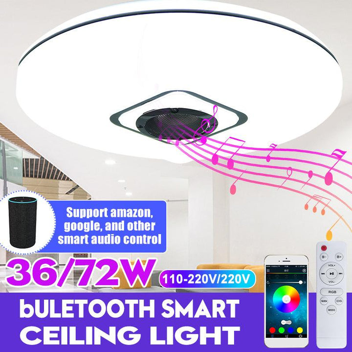 36W/72W WIFI LED Ceiling Light RGB Bluetooth Music Dimmable Lamp APP Remote - MRSLM