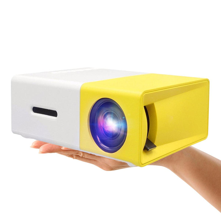 YG-300 LCD LED Projector 400-600 Lumens 320x240 800:1 Support 1080P Portable Office Home Cinema - MRSLM