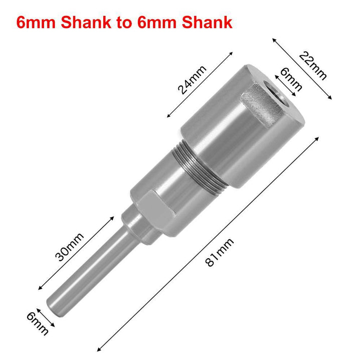 8mm 12mm 1/2 Inch Shank Router Bit Extension Rod Collet Engraving Machine Extension Milling Cutter for Wood - MRSLM