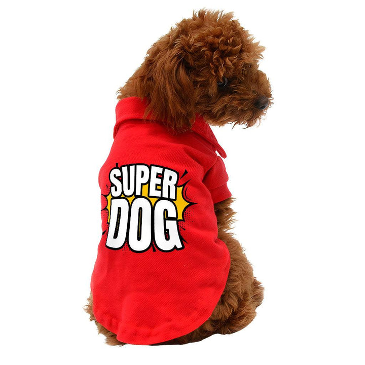 Super Dog Polo Shirt - Colorful Dog T-Shirt - Graphic Dog Clothing - MRSLM